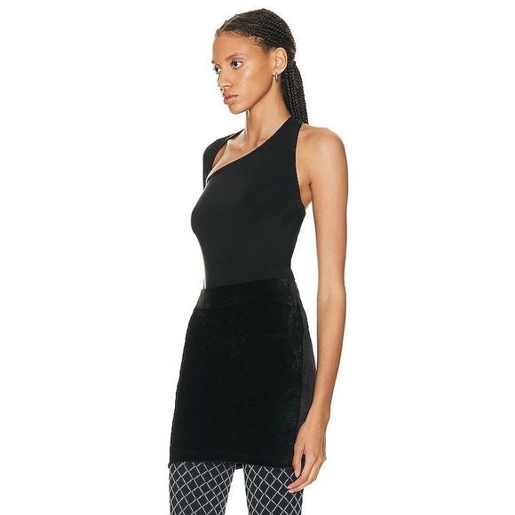 BALENCIAGA One-sleeve cutout stretch-jersey top Size 40 (US 8) $1185 - Picture 3 of 12